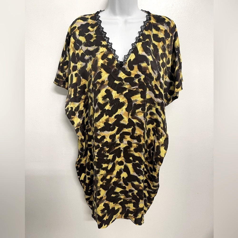 ULLA JOHNSON Lagenlook Silk Chemise Slip Knee Length Dress Size 2​​​​​​